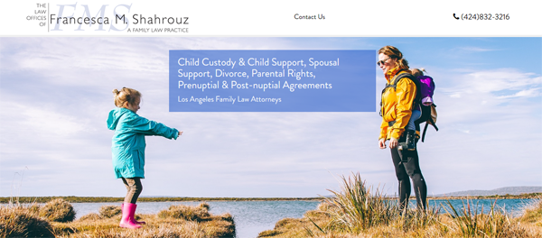 Sleek new legal website for LA family law firm